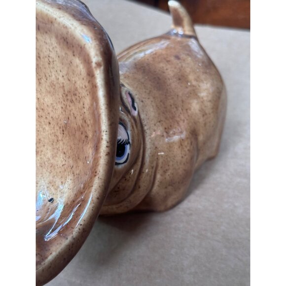 Hippo Figurine With Goofy Expression vintage 1979 ceramic - Picture 6 of 9